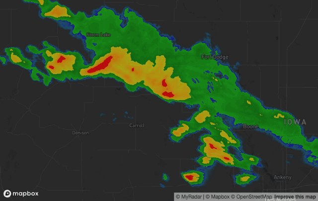 Radar morphing smoothly between scans